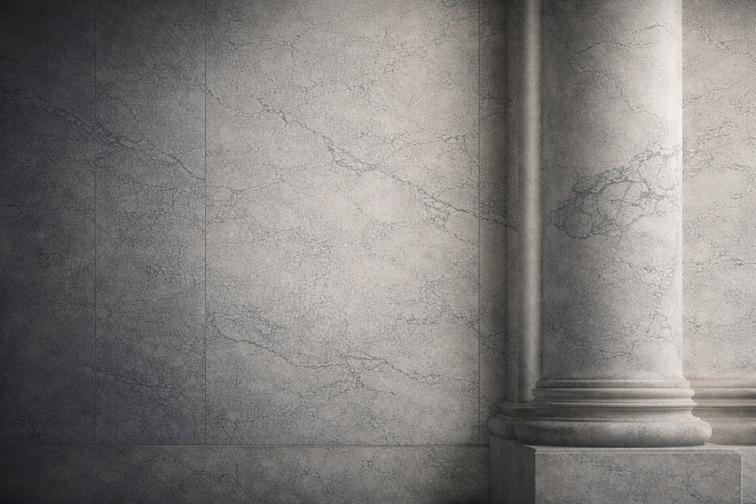 Architectural marble editorial composition